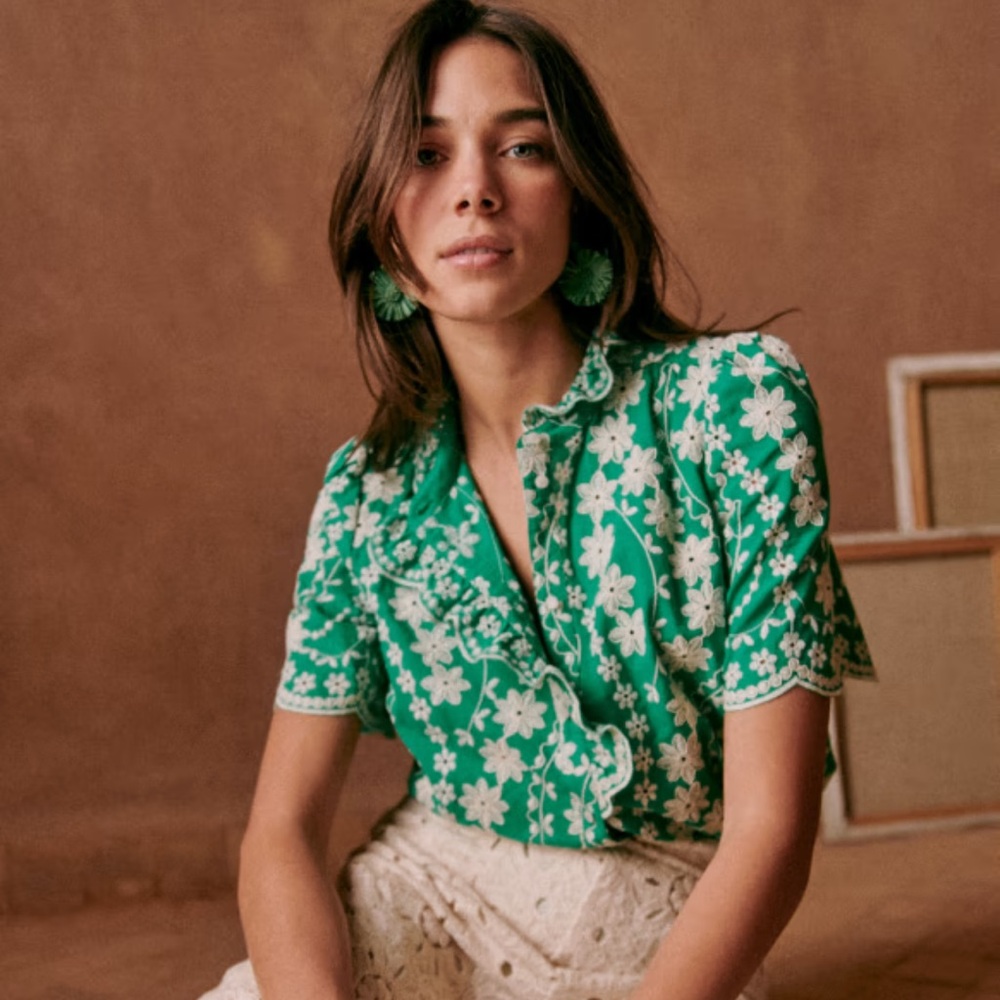 Sézane Dahlia Shirt L